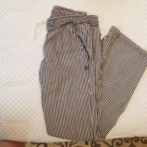 Hurley seersucker gray and white pant